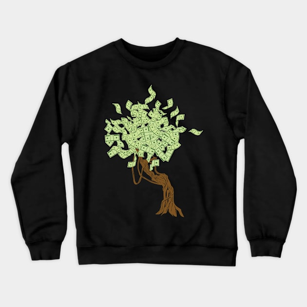 Money Tree Crewneck Sweatshirt by CrissWild